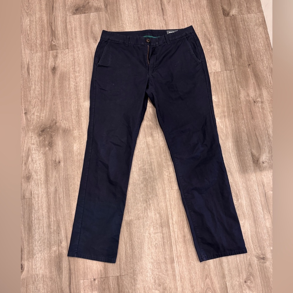 Bonobos Flannel-Lined Chinos – Navy – Size 34×32